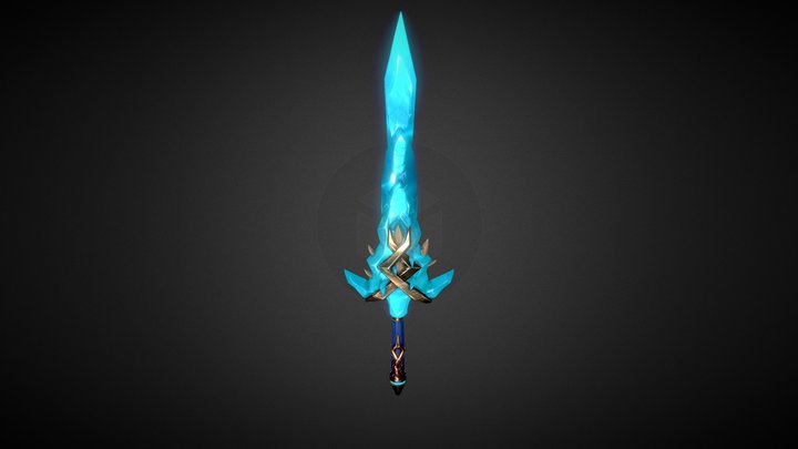 Ice Sword 3D Model