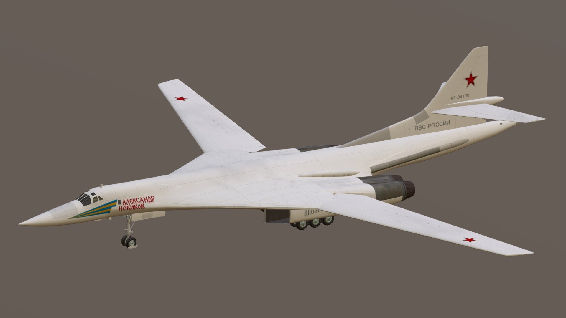 Tupolev Tu-160 Strategic bomber - OBJ