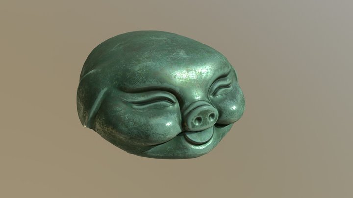 Pig tea figurine 3D Model