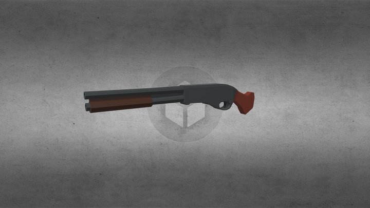 Sawed Off Shotgun 3D Model