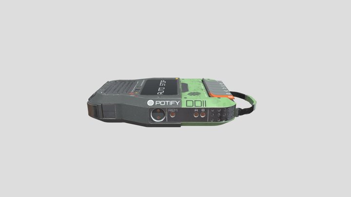 Sci-fi audio player 3D Model