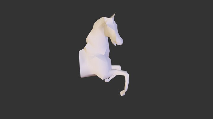 Wild Horse-Pazzle 3D Model
