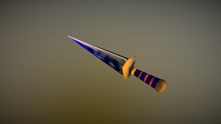 Dagger Saphire 3D Model