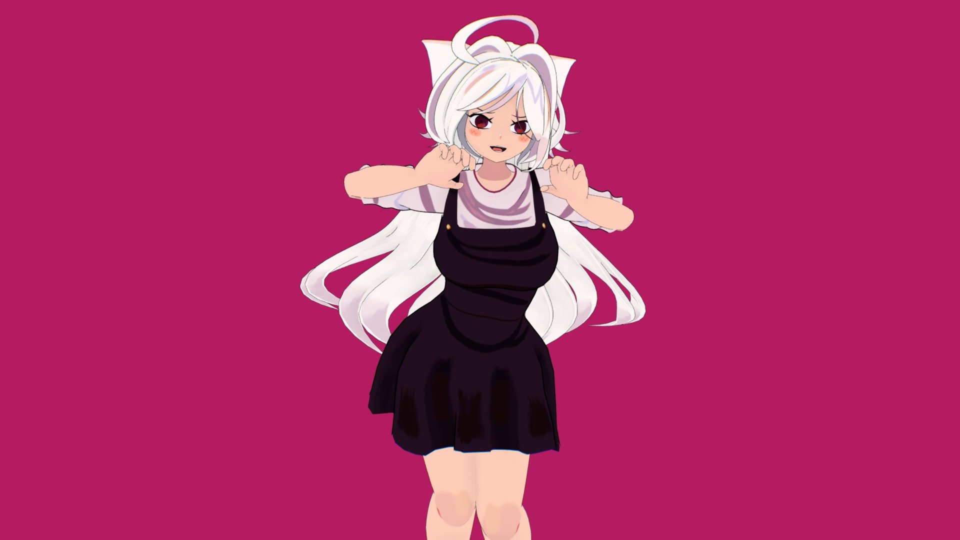 Custom Comission Model Anime 3D Cat Girl - 3D model by R4ND0M ...