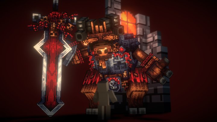 Goat intended for sacrifice | Minecraft 3D Model
