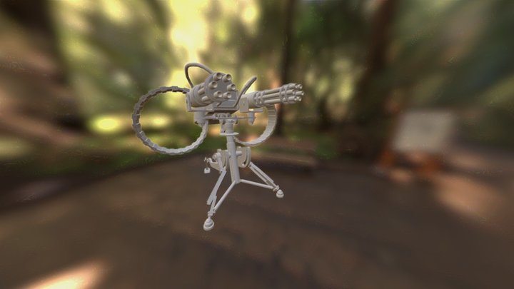 TF2 Sentry Level 2 3D Model