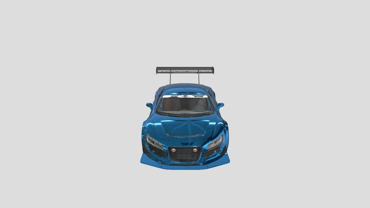 Audi R8 LMS Ultra Time Attack CARX Plain 3D Model
