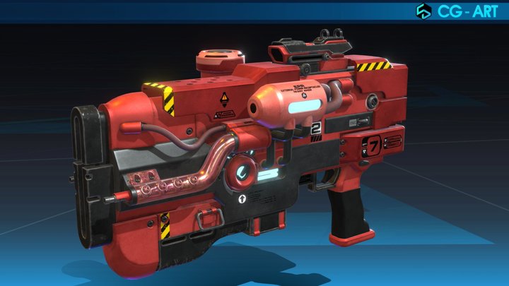Scifi Gun_April Challenge – Free 3D Model STL