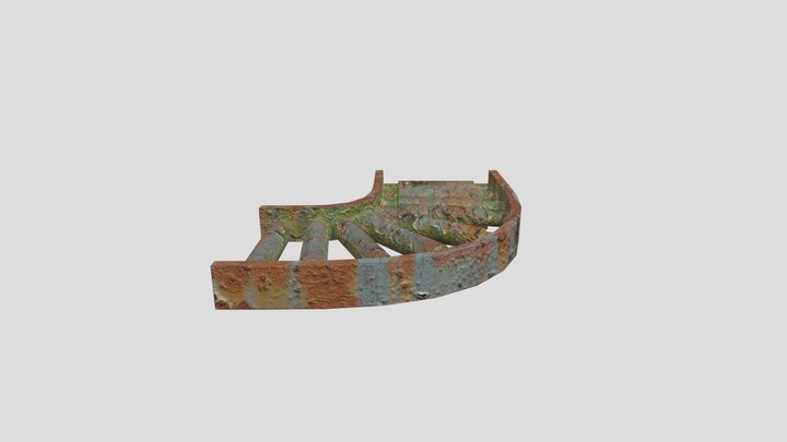 Industrial Conveyer Roller Angular (modular) 3D Model