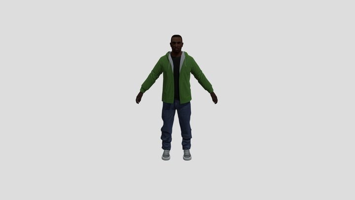 Carl Johnson-Cj-casual 3D Model