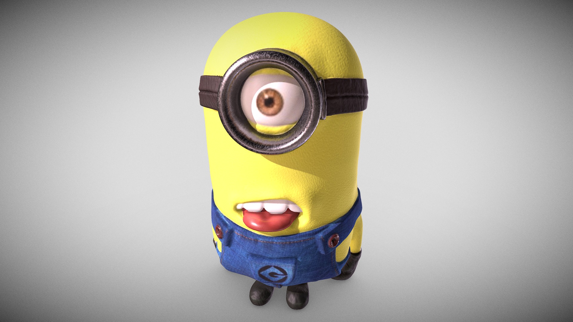 3D model MINION2 - This is a 3D model of the MINION2. The 3D model is about a yellow and blue toy.