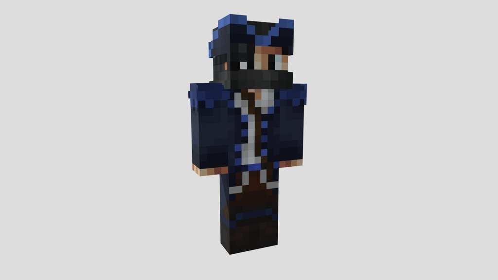 Jaden_MAN 3D Model – Minecraft Style Character