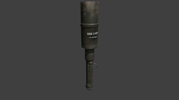 RKG-3 anti-tank grenade 3D Model