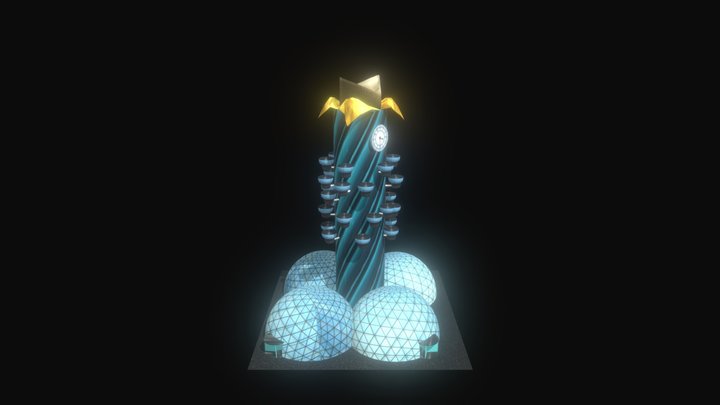 Video Game Structure 3D Model