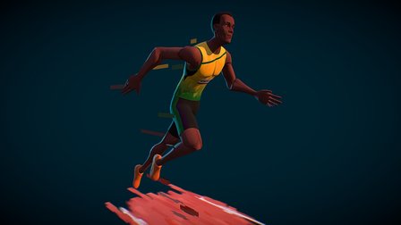 Usain Bolt 3D Model