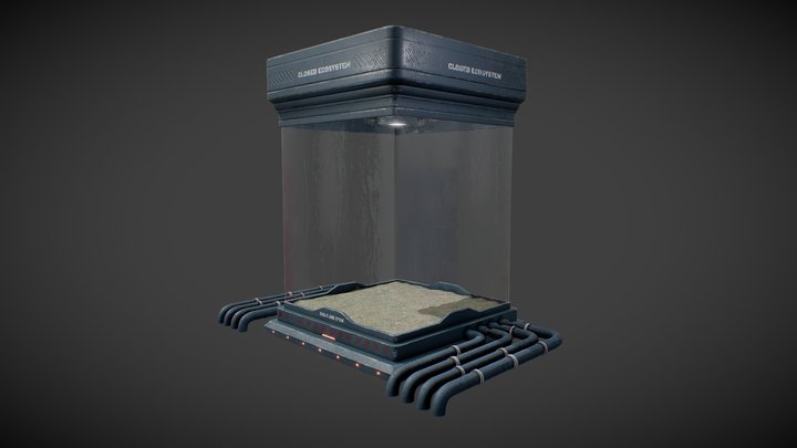 cyberpunk_closed_ecosystem_Ecological_warehouse 3D Model