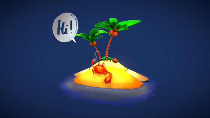 Desert Island diorama
