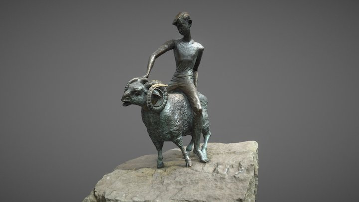 'Boy on a ram' statue - Photogrammetry 3D Model