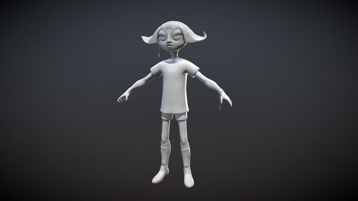 Girl Character 3D Model
