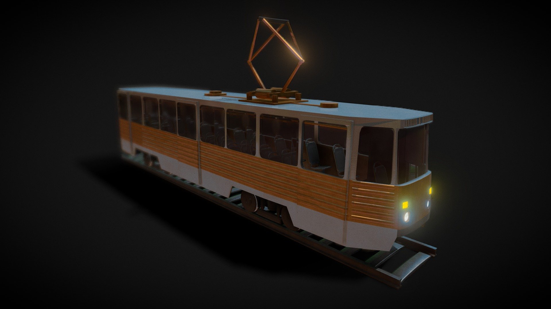 Tram KTM5 - Download Free 3D model by ПГГПУ (@vrpspu) [3294306] - Sketchfab