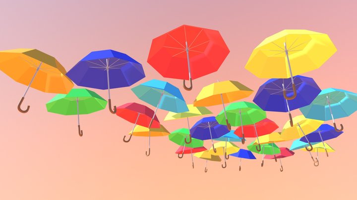 Umbrellas 3D Model