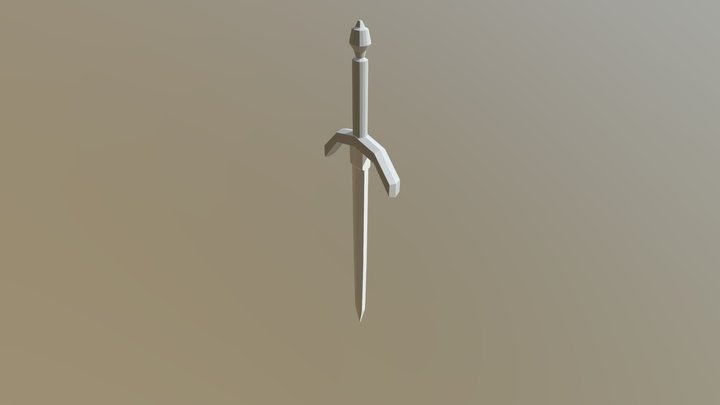 Stiletto Dagger 3D Model
