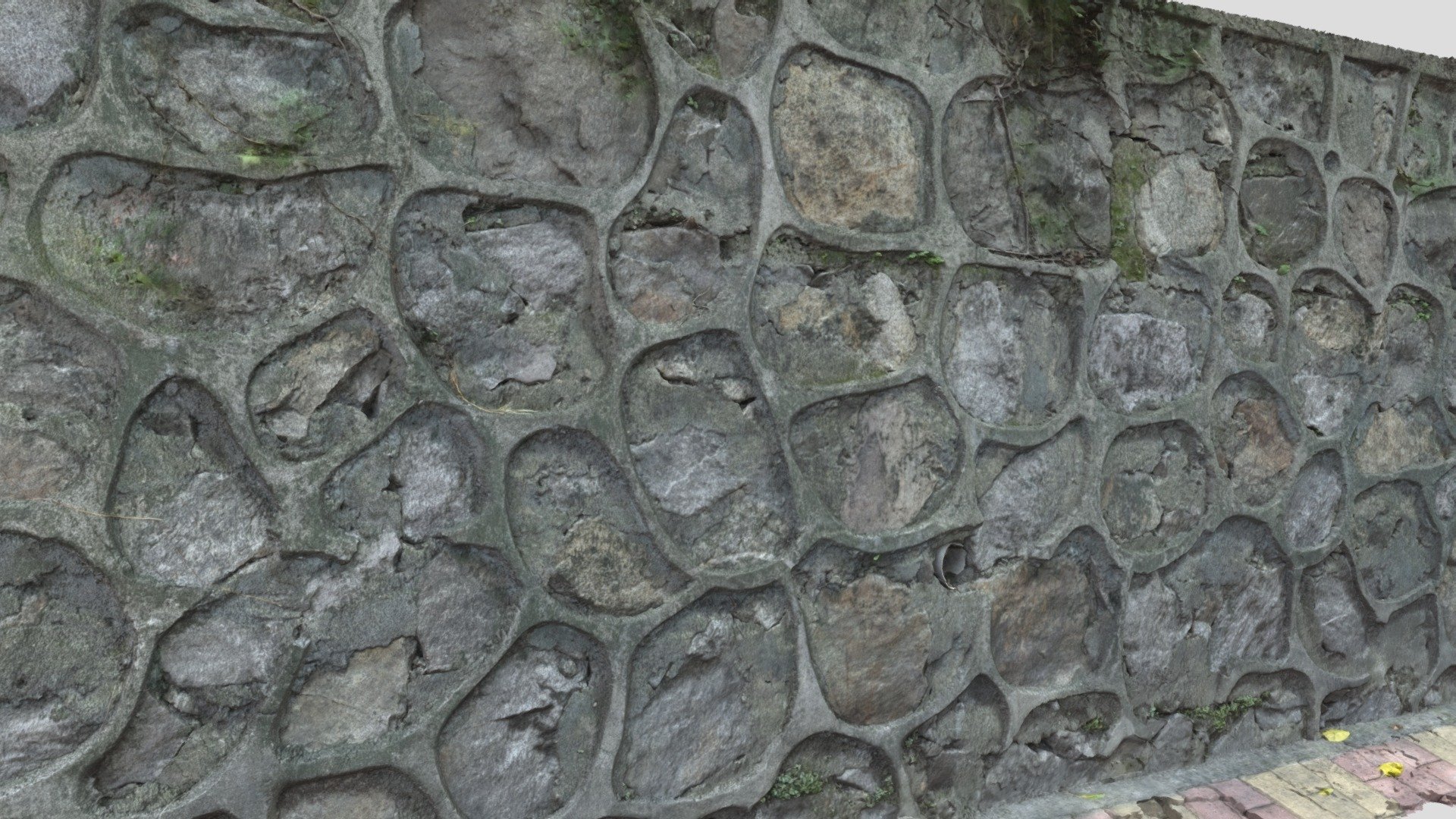 Wall Stone 03 Scan