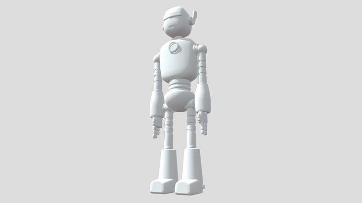 Robot Character 3D Model
