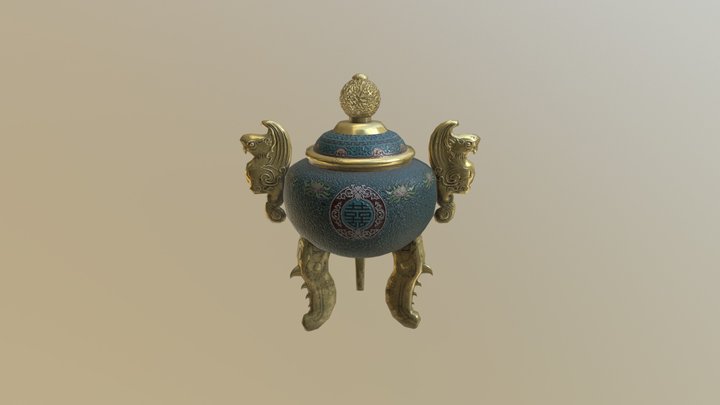 Chinese vase 3D Model