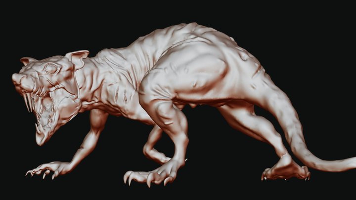 Mutant Rat 3D Model