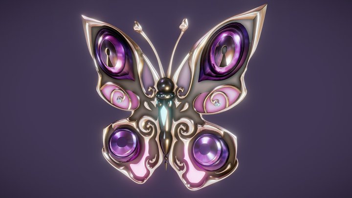 Pierced Butterfly [Hades Fan Art] 3D Model