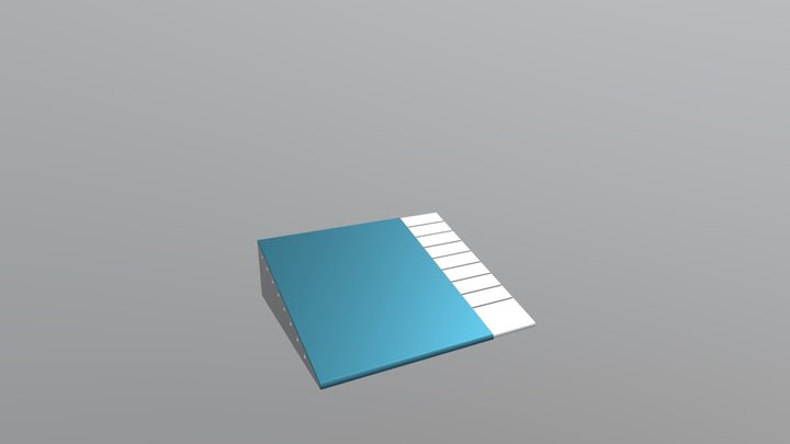 wedge with fabric_blndr 3D Model