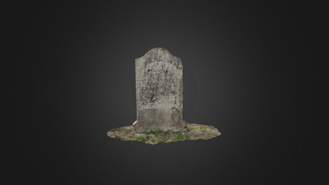 Single Tombstone 3D Model