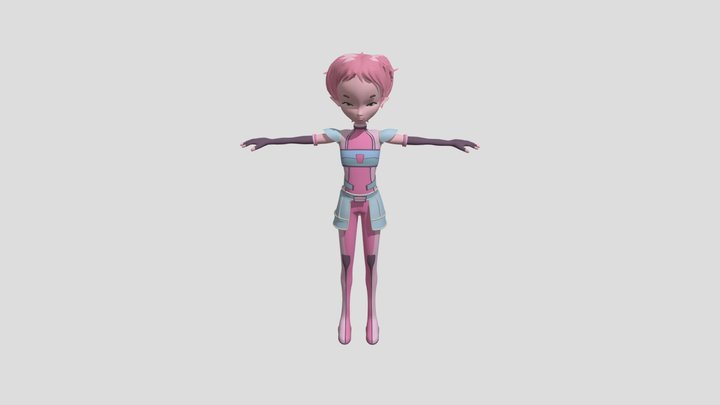 Code Lyoko Aelita (Season 4) 3D Model