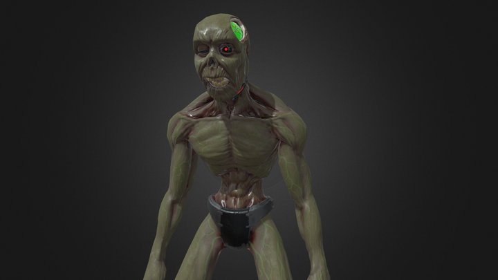 Scifi Zombie 3D Model