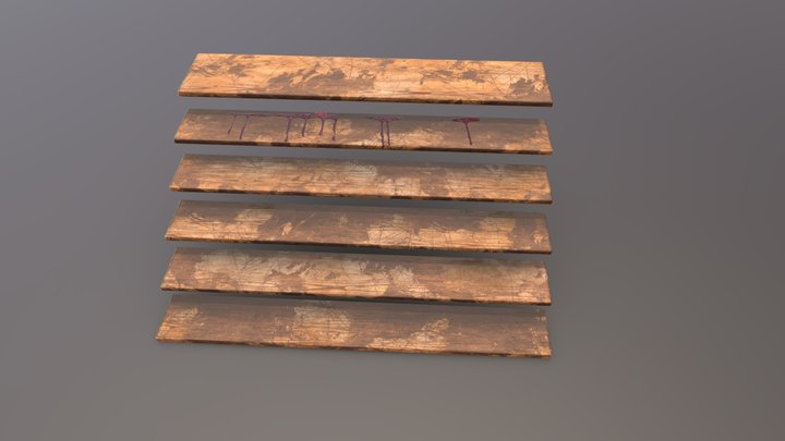 Wooden Planks 3D Model