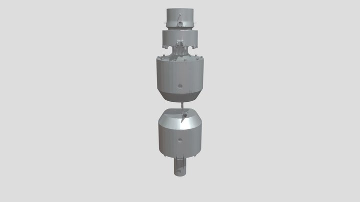 industrial mechanical testing machine component 3D Model