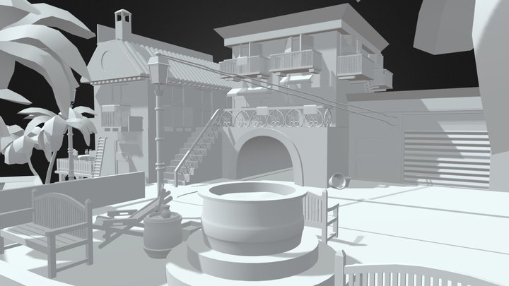 Cityscene Italy - Scilla Calabria 3D Model