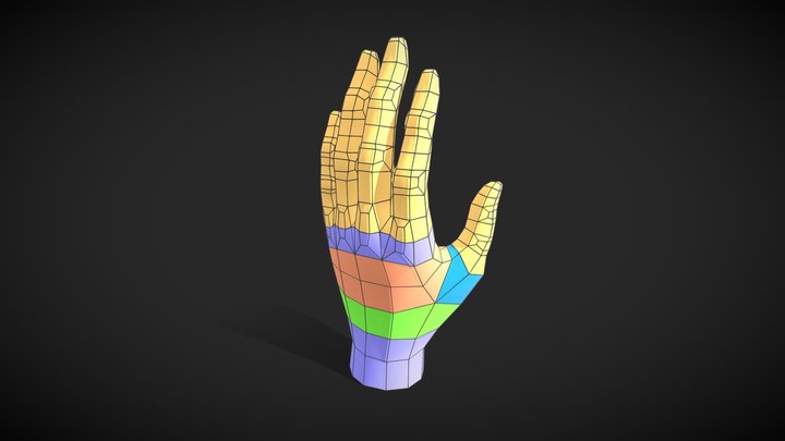 Download gratuito del modello di mano 3d