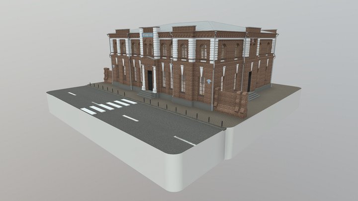 Мореходное училище - Литер В 3D Model