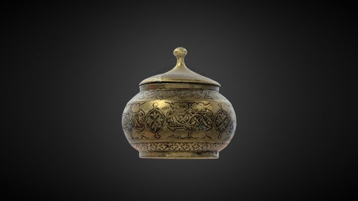 Brass Container 3D Model