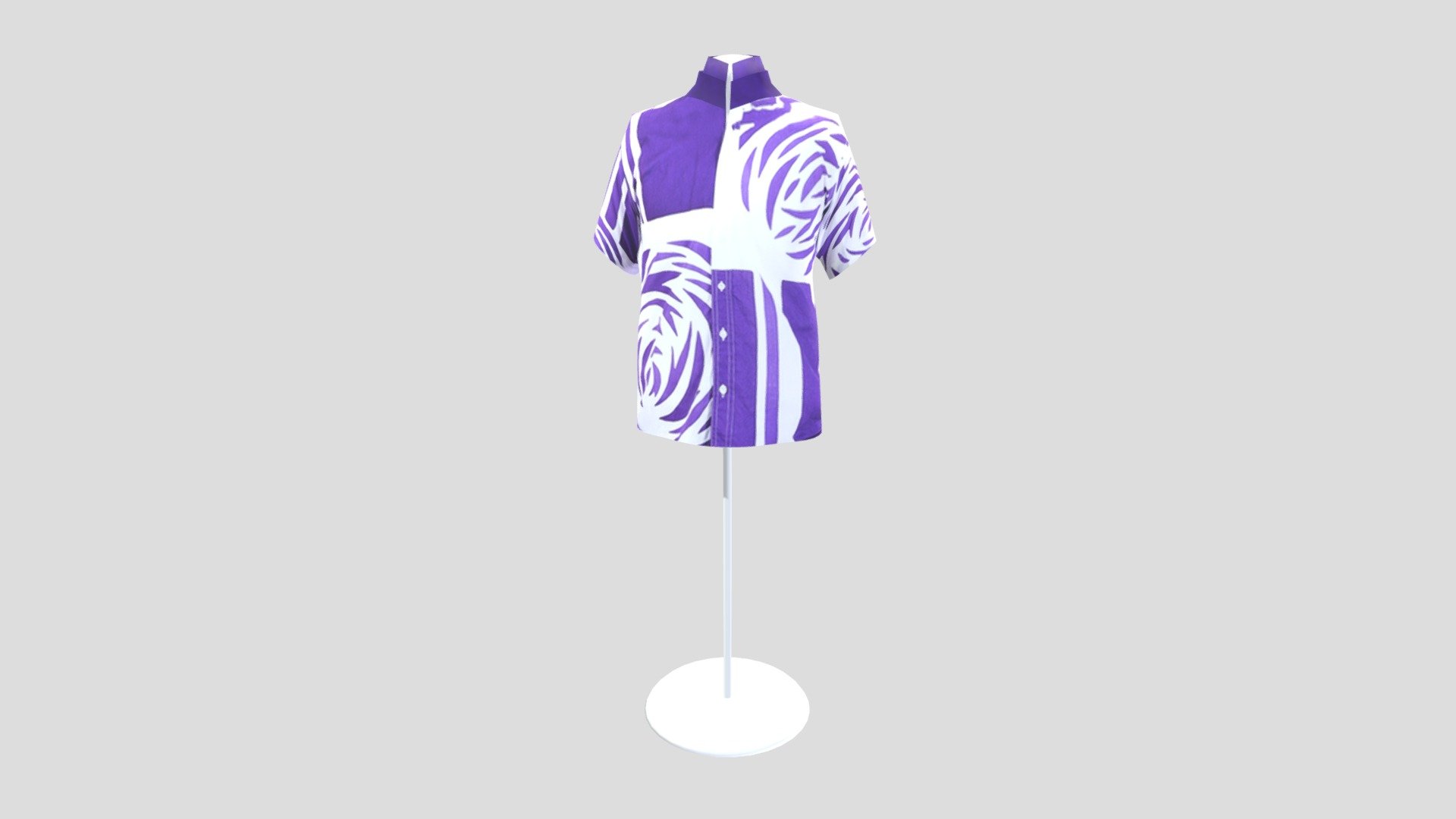 SHORT SLEEVE MEN S SHIRT (COTTON) — Sketchfab embed 3D viewer