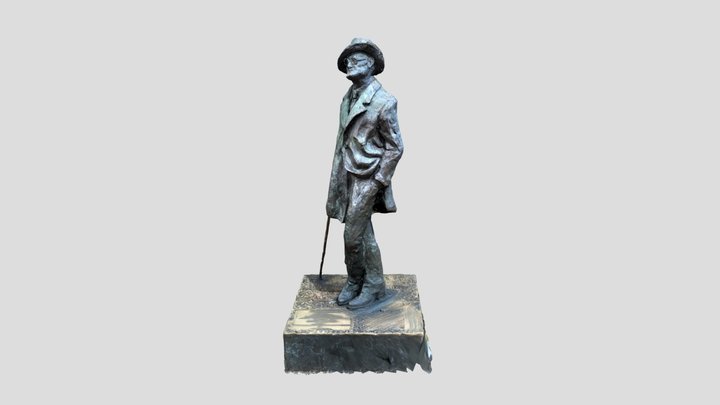 James Joyce Statue at North Earl Street, Dublin 3D Model