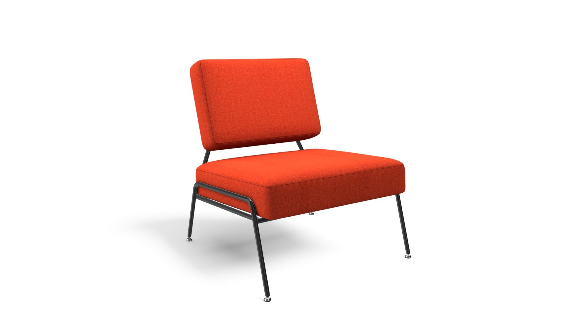 Knox Accent Chair, Retro Orange