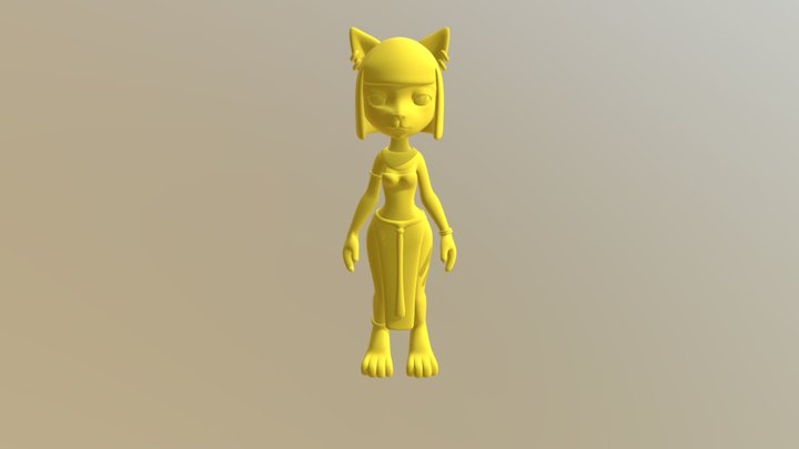 Egypt Kitty 3D Model