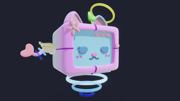 Cute_Little_Robo_Cat_Karma 3D Model