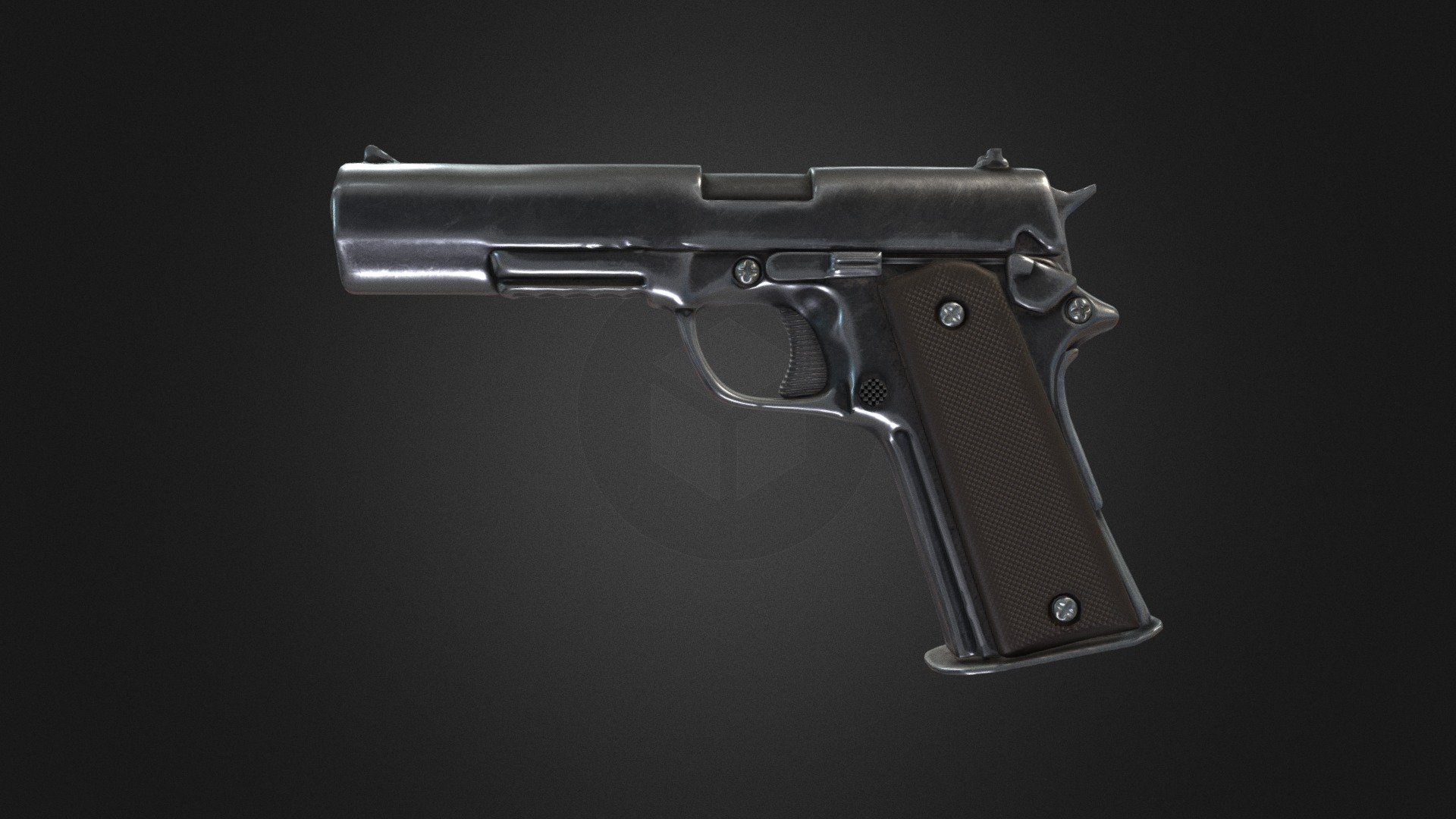 Colt 1911 (High poly) - 3D model by Grant Riley (@grandriley) [329e023 ...