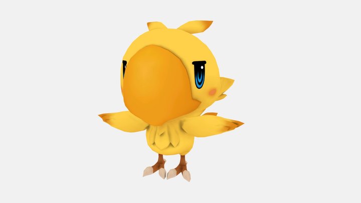 Chocobo from World of Final Fantasy 3D Model