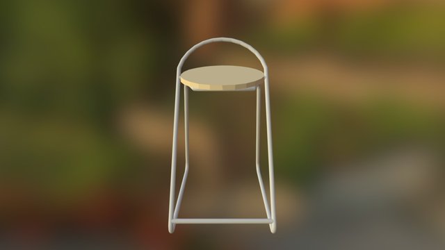 Blooming ville Lily Rock Stool 3D Model