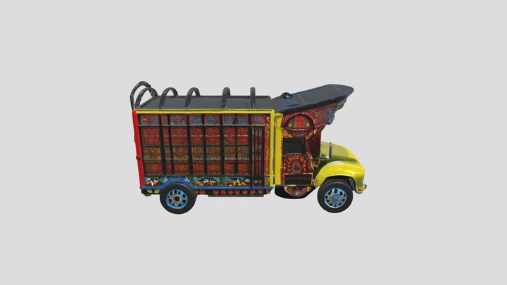 Pakistani Truck Models 3D Model